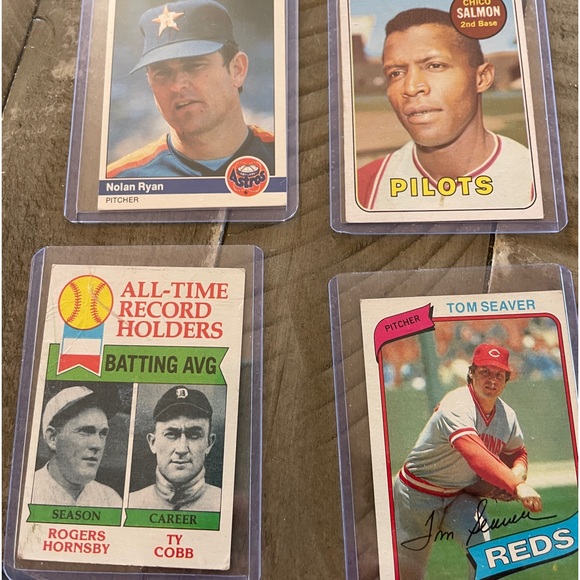 Baseball ⚾️ Cards Vintage 4 total - Picture 1 of 11